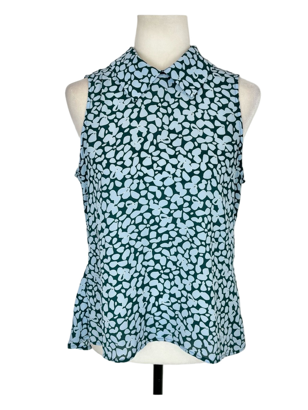 Tristan blue and green blouse